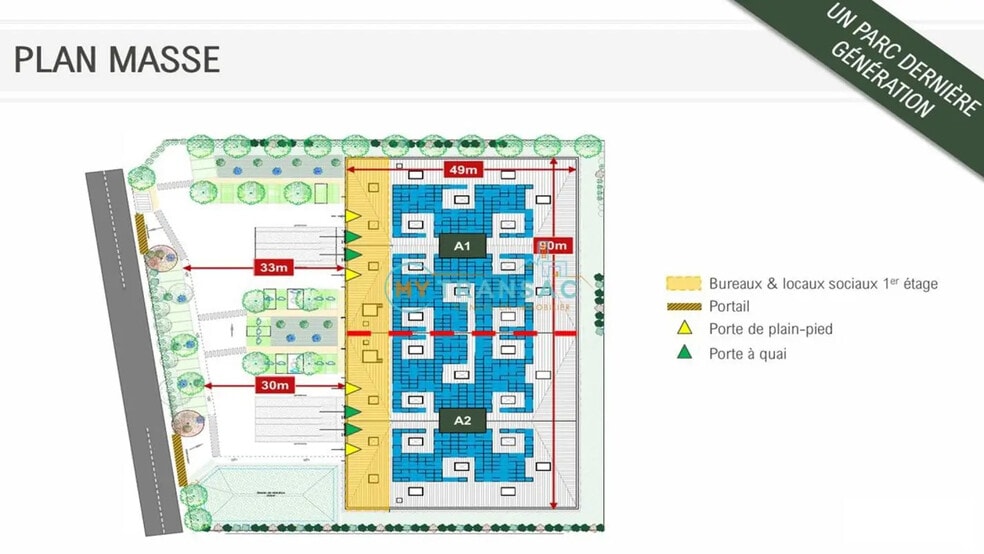 Local d’activités dans Aulnay-sous-Bois à louer - Plan de site – Image 1 sur 2