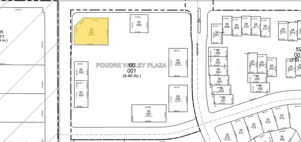 1015-1075 W Horsetooth Rd, Fort Collins, CO à louer - Plan cadastral – Image 2 sur 34