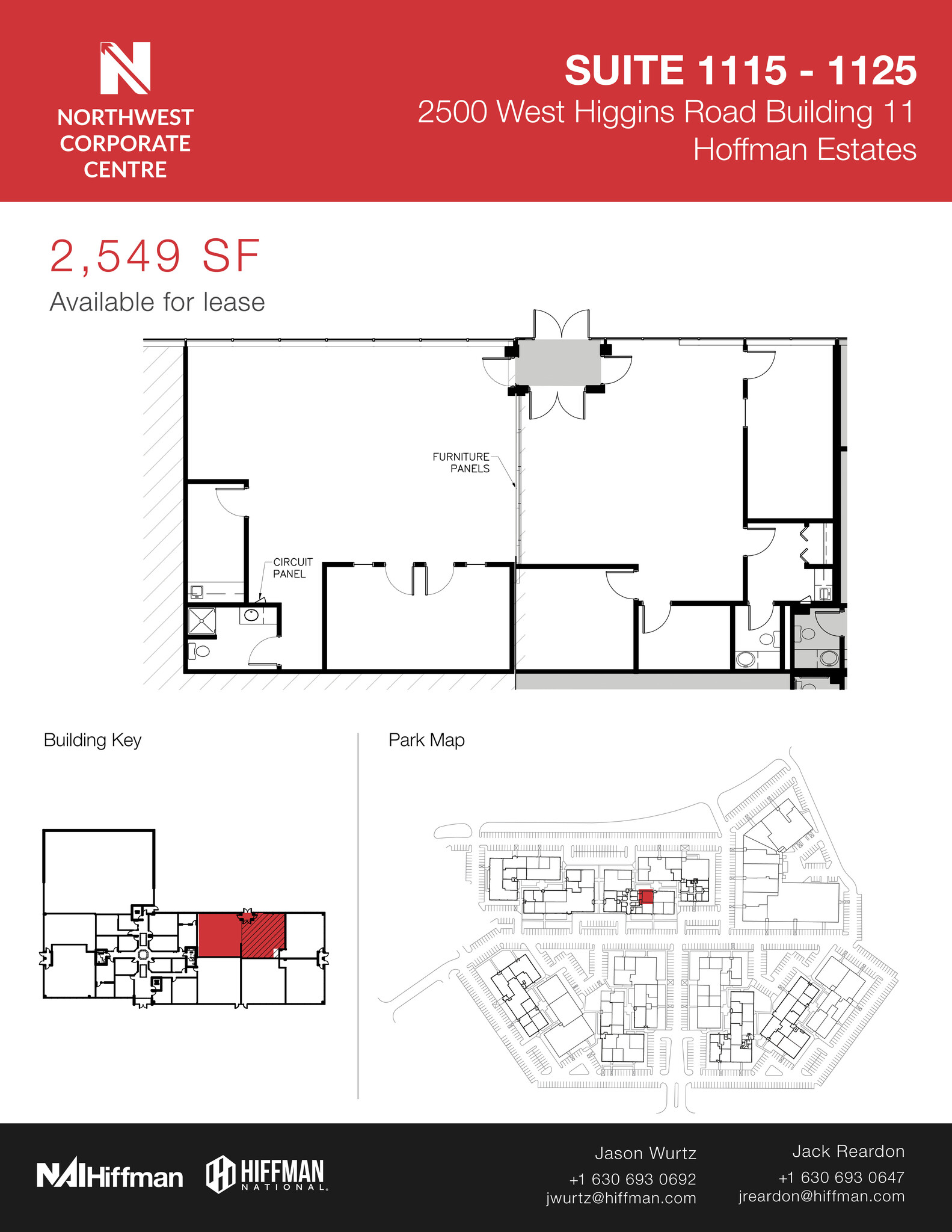 2500 W Higgins Rd, Hoffman Estates, IL à louer Plan d’étage– Image 1 sur 1