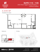 2500 W Higgins Rd, Hoffman Estates, IL à louer Plan d’étage– Image 1 sur 1