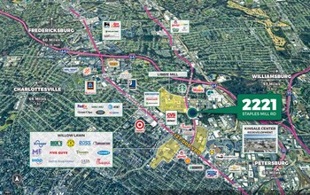 2221 Staples Mill Rd, Richmond, VA - VUE AÉRIENNE  vue de carte - Image1