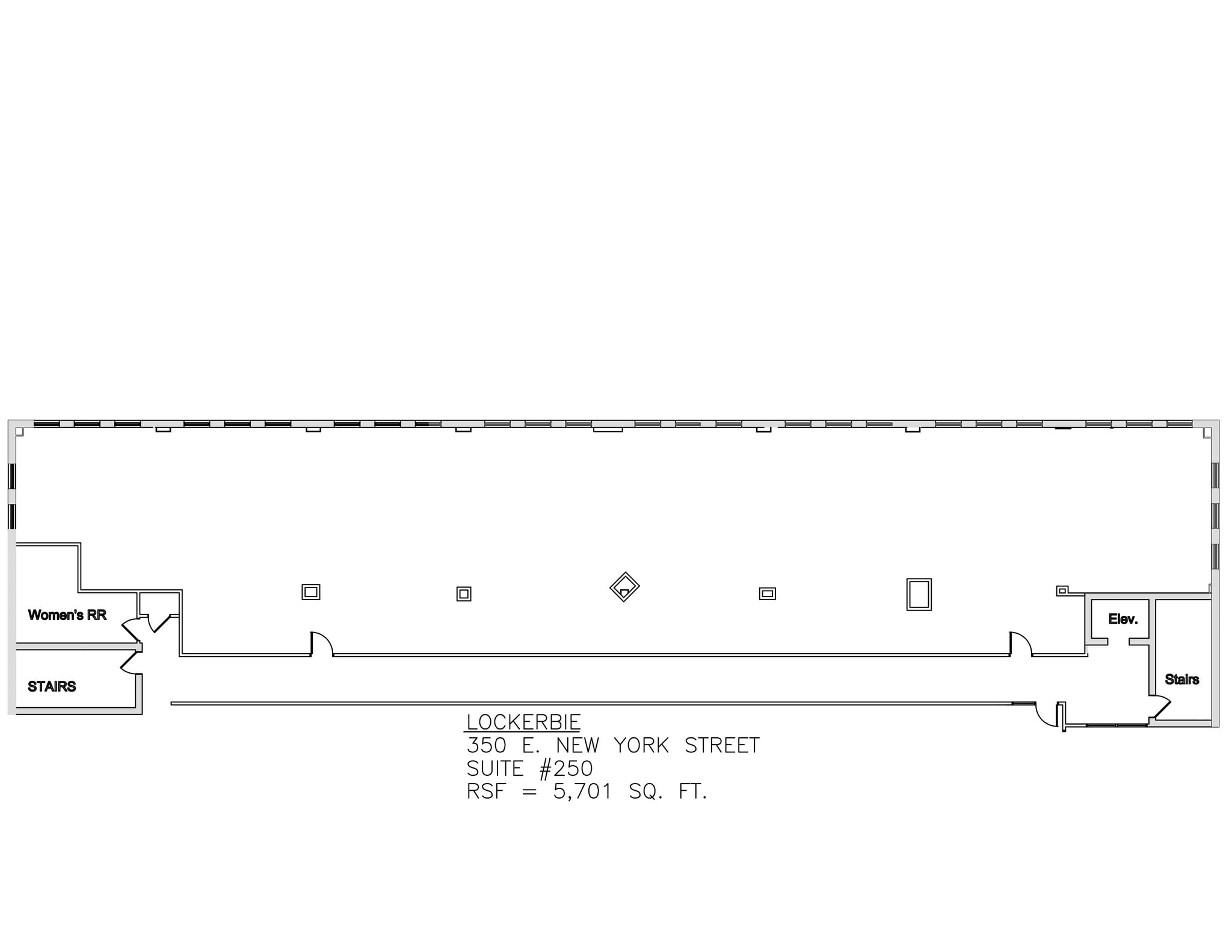 350 E New York St, Indianapolis, IN à louer Plan de site– Image 1 sur 1