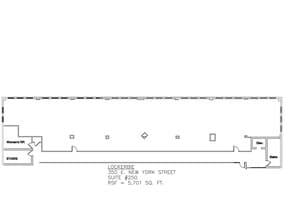 350 E New York St, Indianapolis, IN à louer Plan de site– Image 1 sur 1