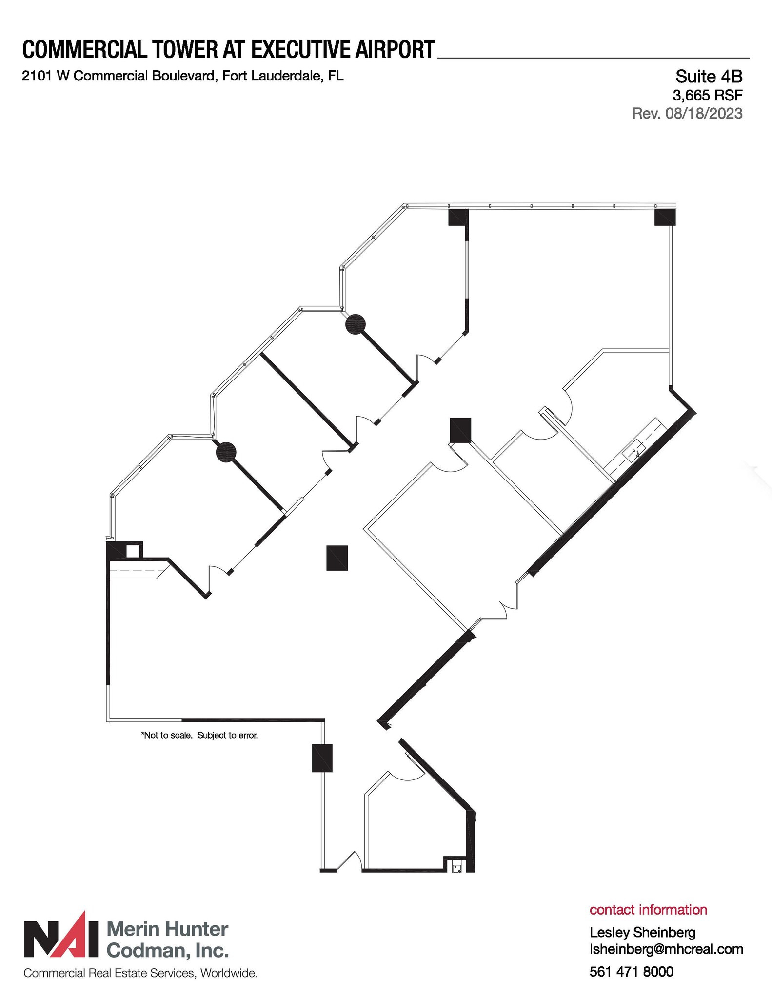 2101 W Commercial Blvd, Fort Lauderdale, FL à louer Plan d’étage– Image 1 sur 3