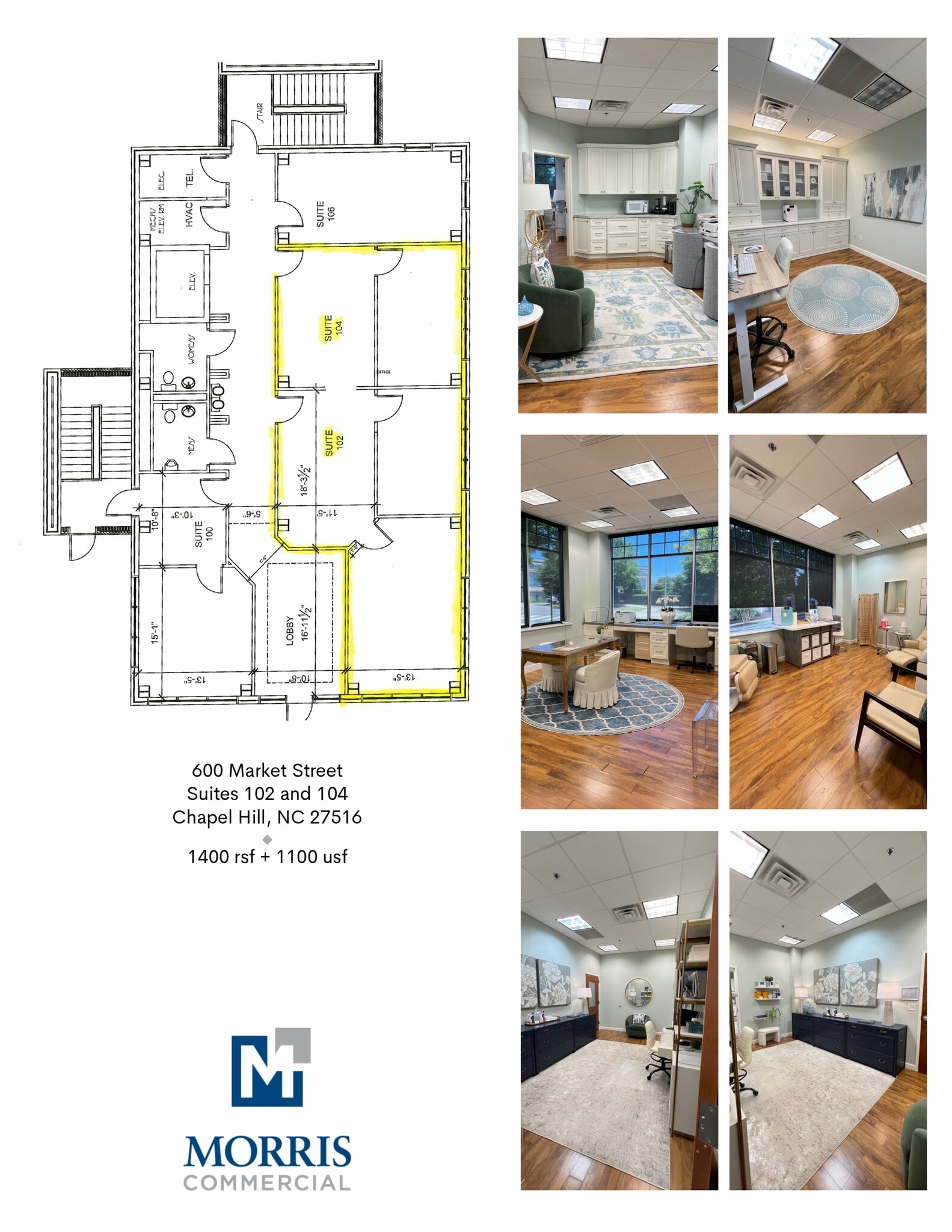 600 Market St, Chapel Hill, NC à louer Plan d’étage– Image 1 sur 1
