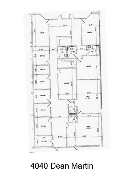4045-4063 Dean Martin Dr, Las Vegas, NV à louer Plan d’étage– Image 1 sur 1