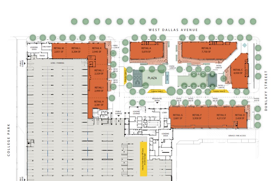 Allen Pky, Houston, TX à louer - Plan de site – Image 2 sur 2
