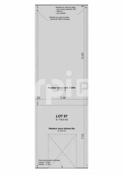 Local d’activités dans Saint-Brice-Courcelles à louer - Plan d’étage – Image 2 sur 5