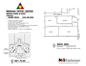 30600-30700 - 30800 Telegraph Rd, Bingham Farms, MI à louer Plan d’étage– Image 1 sur 1