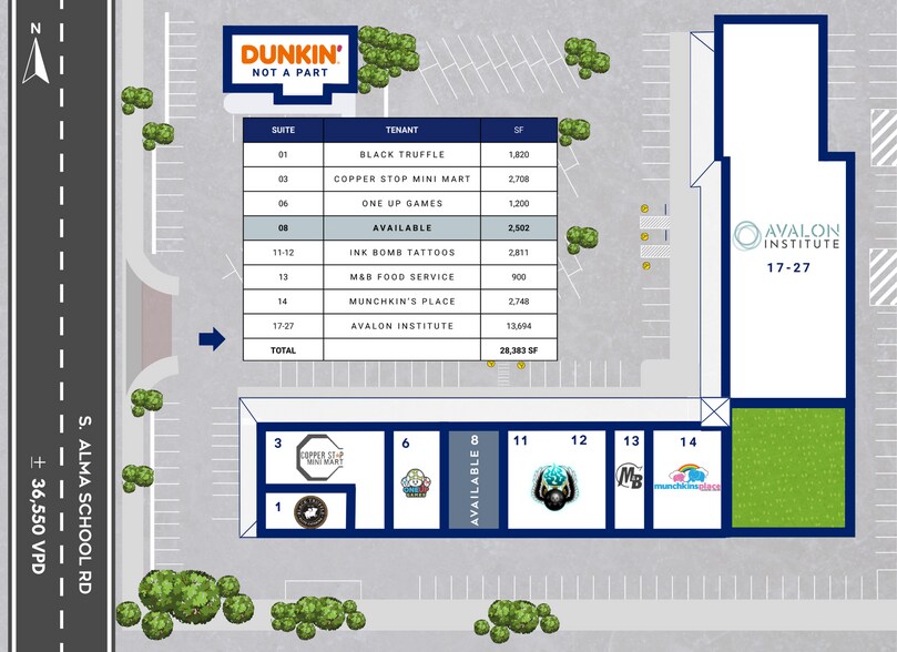 2111 S Alma School Rd, Mesa, AZ à louer - Plan de site – Image 3 sur 22