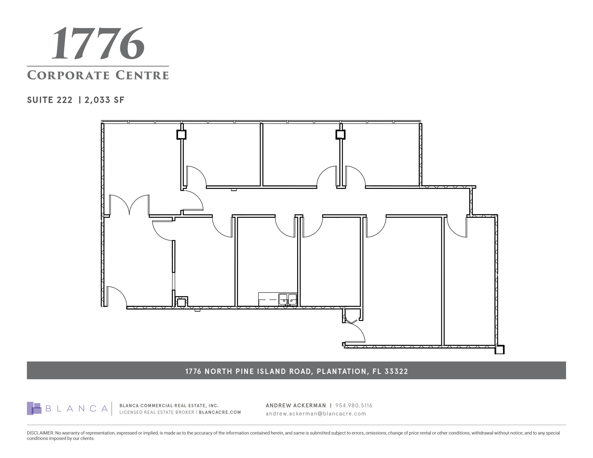 1776 N Pine Island Rd, Plantation, FL à louer Plan d’étage– Image 1 sur 1