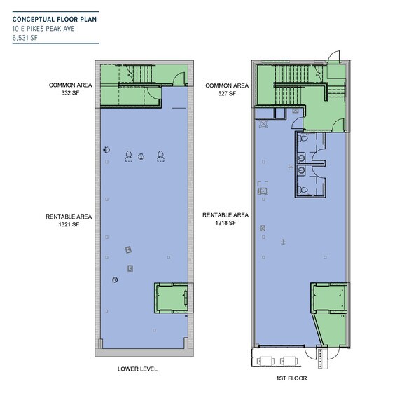 10 E Pikes Peak Ave, Colorado Springs, CO à vendre - Plan d’étage – Image 3 sur 5