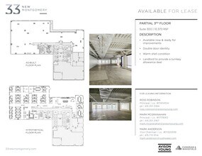 33 New Montgomery St, San Francisco, CA à louer Plan d’étage– Image 1 sur 1