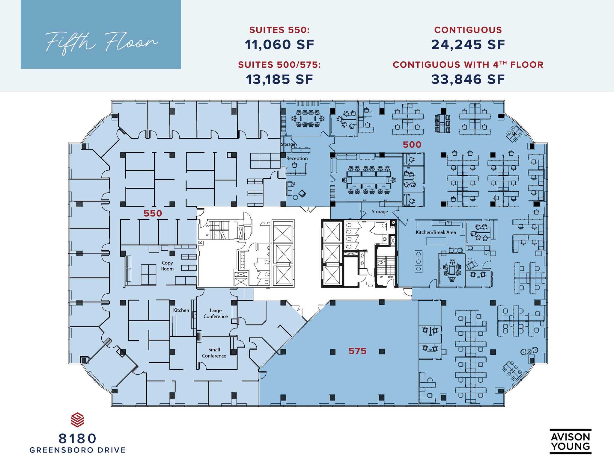 8180-8200 Greensboro Dr, McLean, VA à louer Plan d’étage– Image 1 sur 1