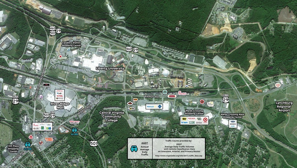 2505 Wards Rd, Lynchburg, VA à louer - Aérien – Image 3 sur 5