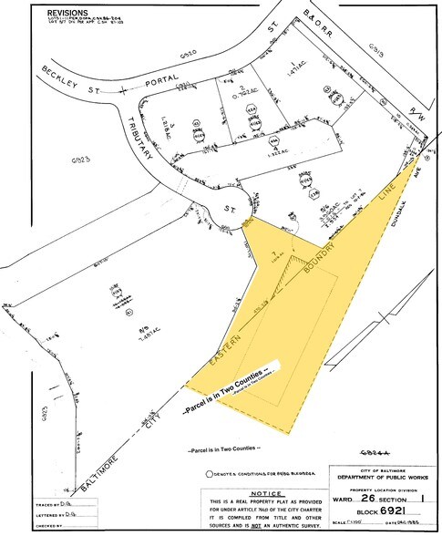 6615 Tributary St, Baltimore, MD à louer - Plan cadastral – Image 2 sur 7