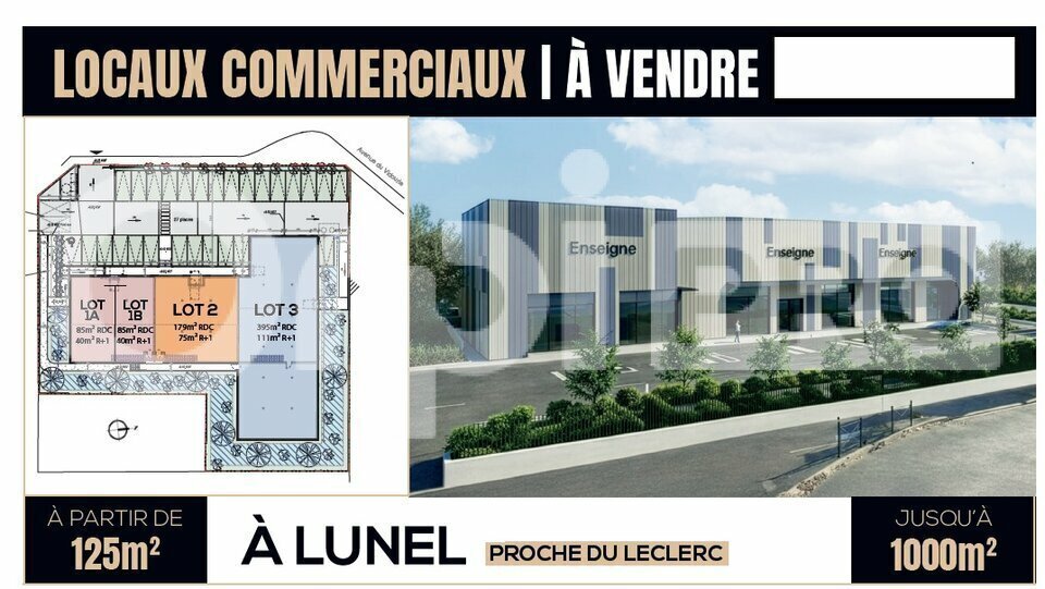 Local commercial dans Lunel à vendre Photo de l’immeuble– Image 1 sur 6