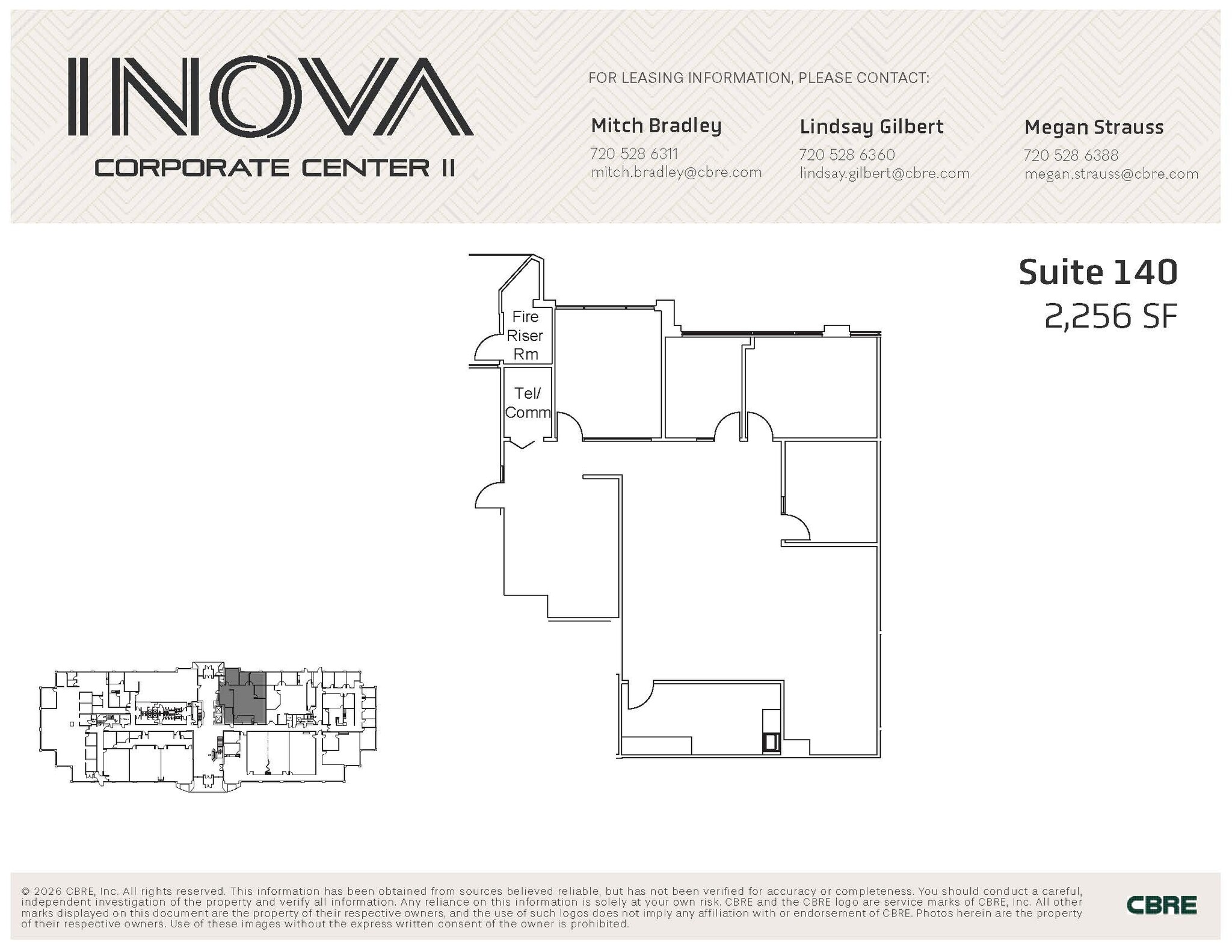 10700 E Geddes Ave, Englewood, CO à louer Plan d’étage– Image 1 sur 1