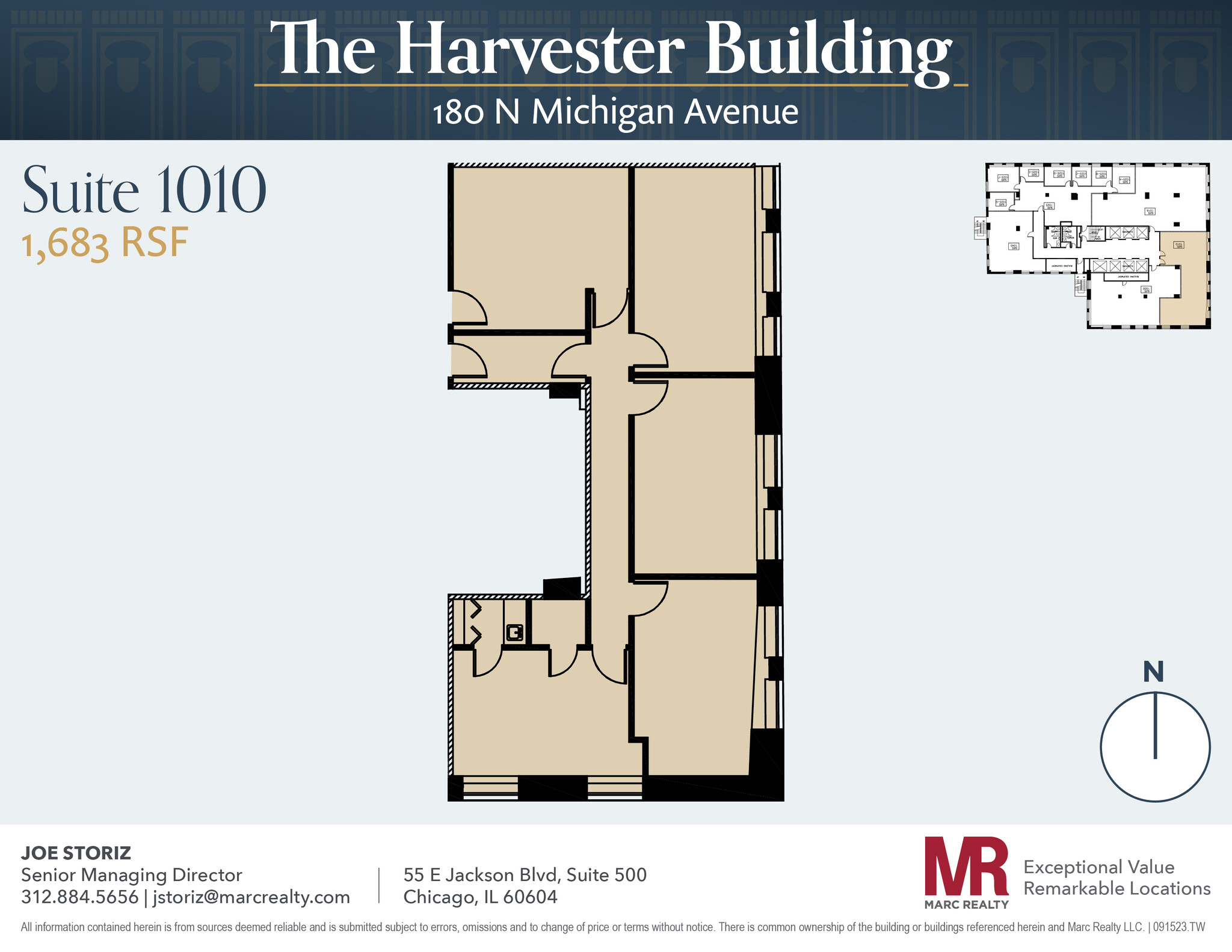 180 N Michigan Ave, Chicago, IL à louer Plan d’étage– Image 1 sur 1