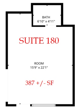 176-180 E Center St, Hernando, MS à louer Plan d’étage– Image 1 sur 2