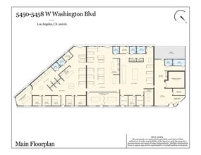 5450-5458 W Washington Blvd, Los Angeles, CA à louer Plan d’étage type– Image 1 sur 2