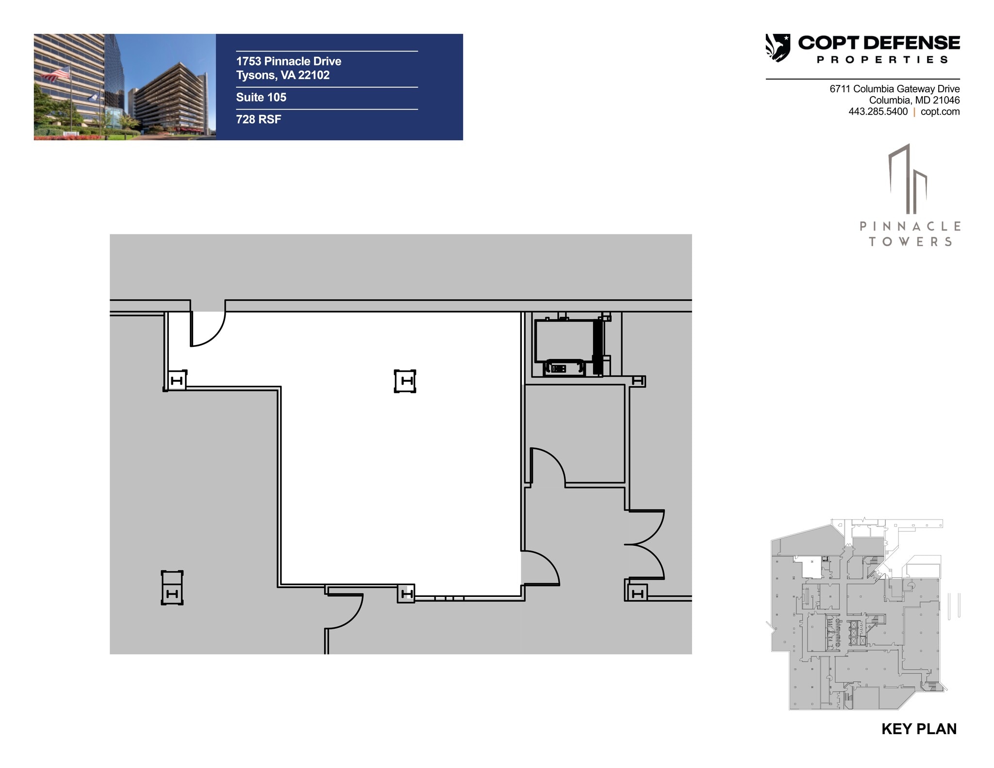 1753 Pinnacle Dr, McLean, VA à louer Plan de site– Image 1 sur 1