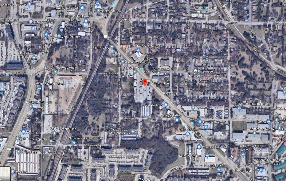 316 Dallas Dr, Denton, TX à louer - Aérien – Image 2 sur 2