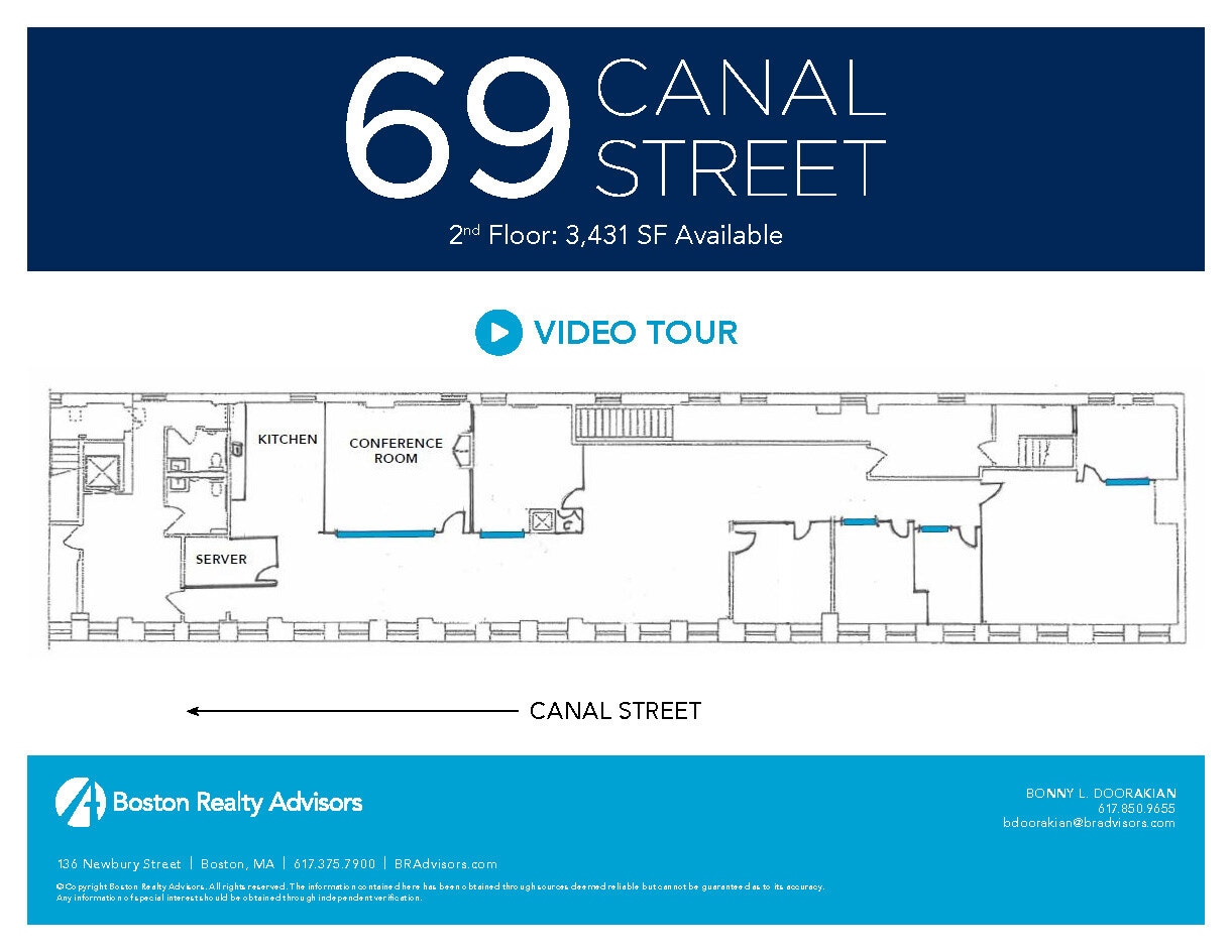 69 Canal St, Boston, MA à louer Plan d’étage– Image 1 sur 1