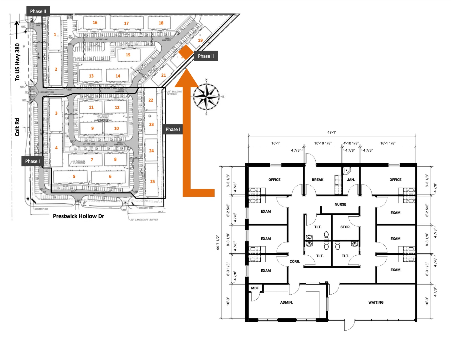 1400 N Coit Rd, McKinney, TX à louer Plan d’étage– Image 1 sur 1
