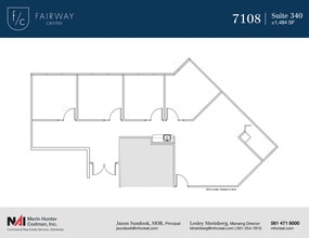 7108 Fairway Dr, Palm Beach Gardens, FL à vendre Plan d’étage– Image 1 sur 6