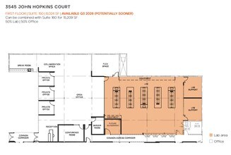 3545-3575 John Hopkins Ct, San Diego, CA à louer Plan d’étage– Image 1 sur 1