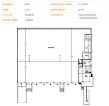 6774 Calle De Linea, San Diego, CA à louer Plan d’étage– Image 1 sur 2