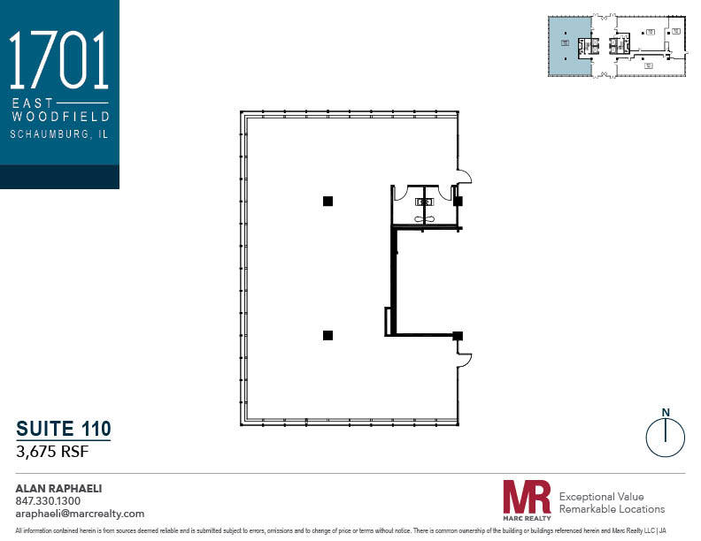 1701 E Woodfield Rd, Schaumburg, IL à louer Plan d’étage– Image 1 sur 4