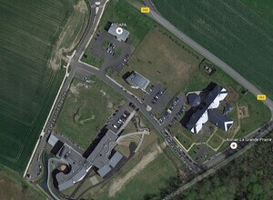 Monchy Saint Eloi - Vue aérienne vue de carte