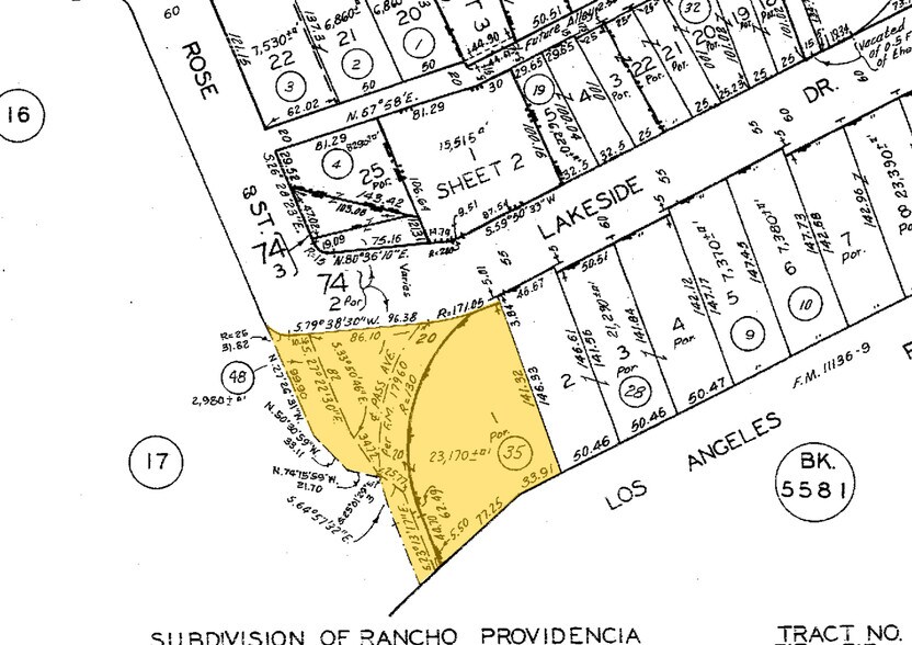 4450 W Lakeside Dr, Burbank, CA à louer - Plan cadastral – Image 2 sur 4