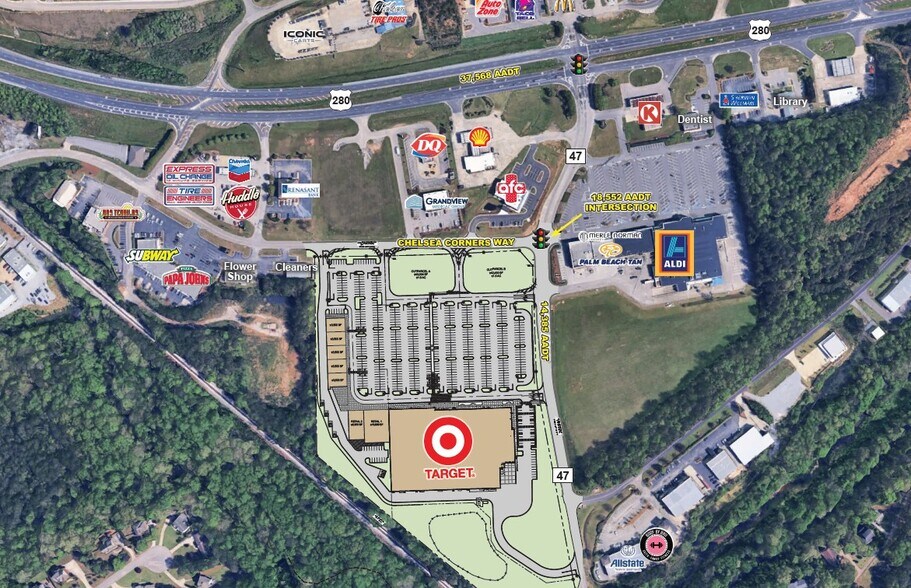 Chelsea Corners Way hwy, Chelsea, AL à louer - Plan de site – Image 2 sur 9