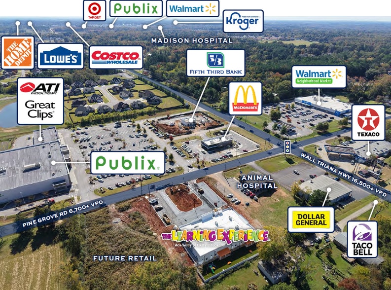 291 Pine Grove Rd, Madison, AL à vendre - Aérien – Image 2 sur 3