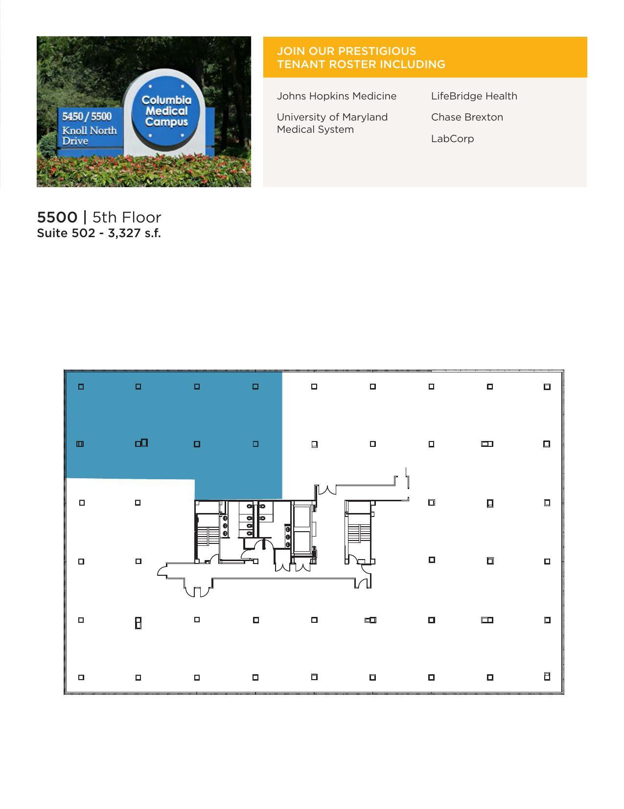 5450 Knoll North Dr, Columbia, MD à louer Plan d’étage– Image 1 sur 1