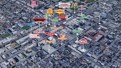 1101-1103 San Fernando Rd, San Fernando, CA - Vue aérienne  vue de carte