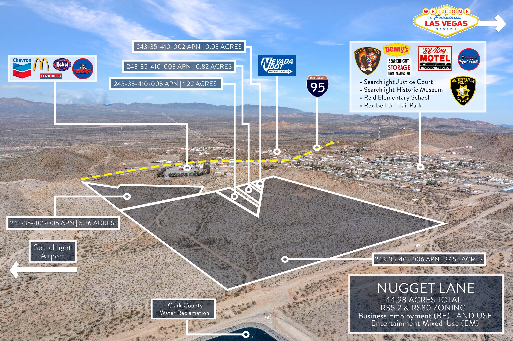 S Nugget Lane, Searchlight, NV à vendre Photo principale– Image 1 sur 14