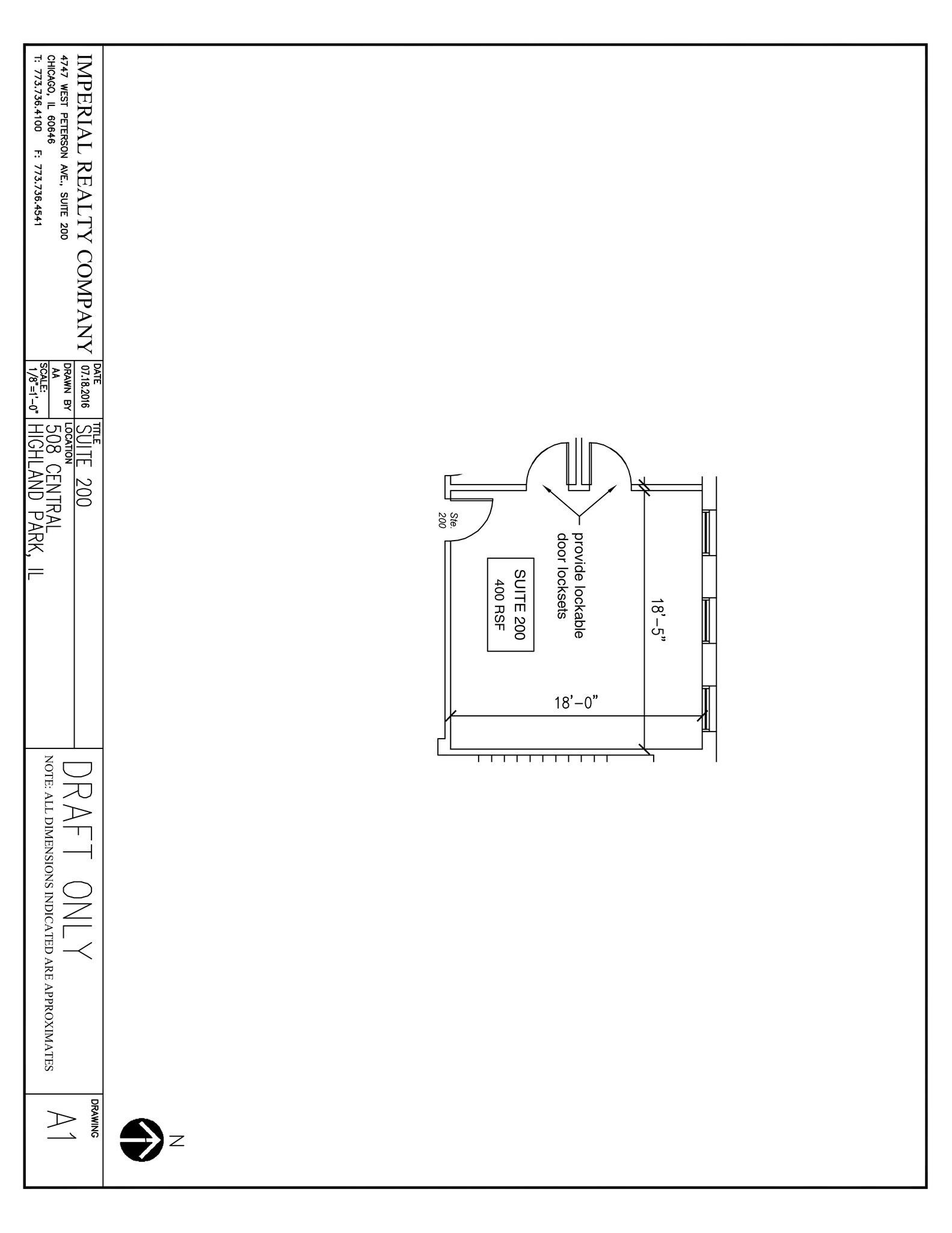 500-508 Central Ave, Highland Park, IL à louer Plan de site– Image 1 sur 5