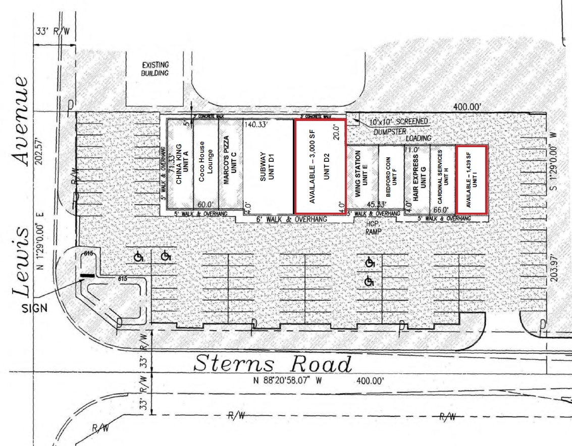 7400 Lewis Ave, Temperance, MI à louer Plan de site– Image 1 sur 1