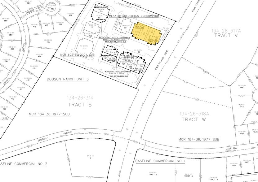 1830 S Alma School Rd, Mesa, AZ à louer - Plan cadastral – Image 2 sur 47