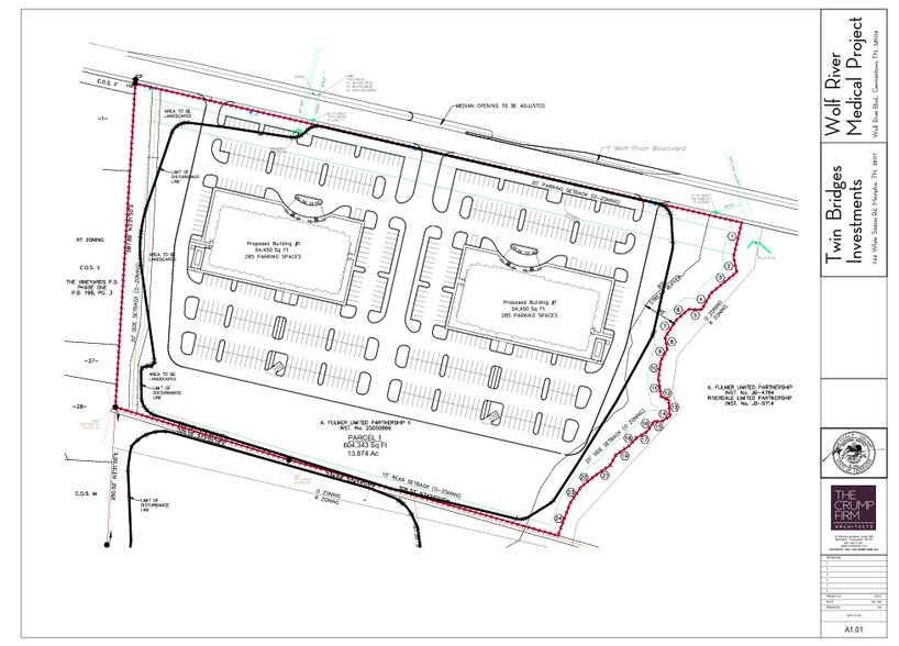 7345 Wolf River blvd, Germantown, TN à louer - Plan de site – Image 3 sur 3