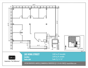 285 King St, London, ON à louer Plan d’étage– Image 1 sur 1
