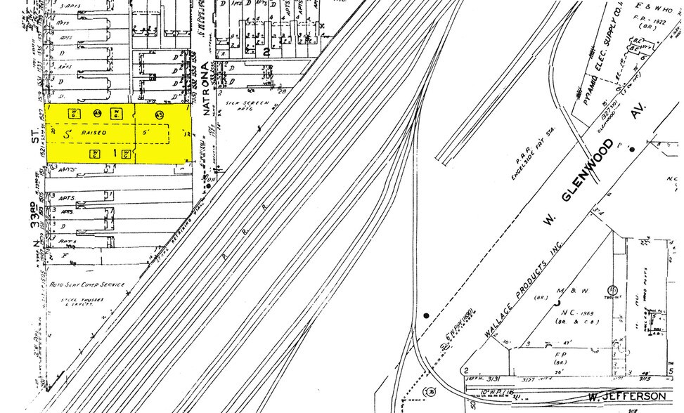 1521-1527 N 33rd St, Philadelphia, PA à louer - Plan cadastral – Image 3 sur 7