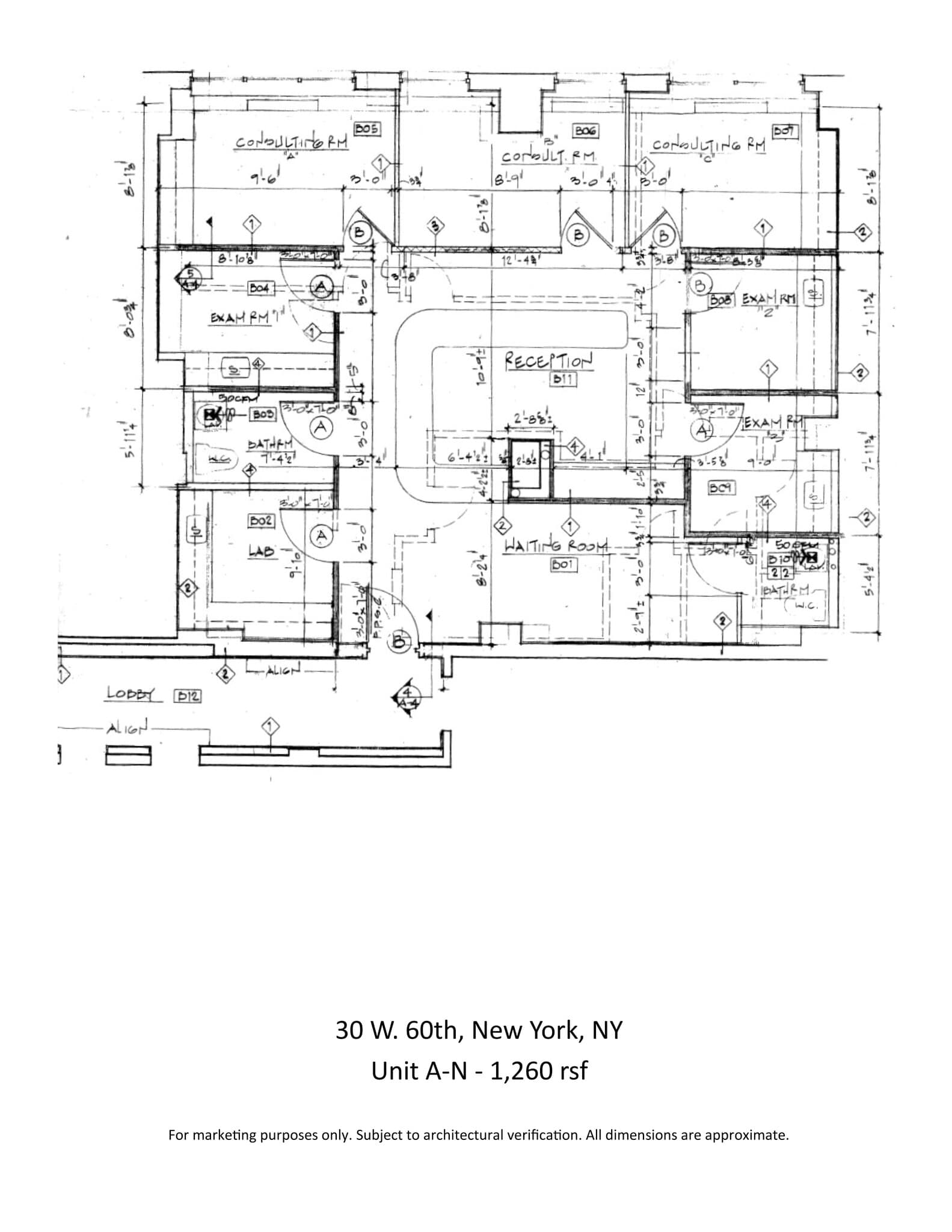30 W 60th St, New York, NY à louer Plan de site– Image 1 sur 1