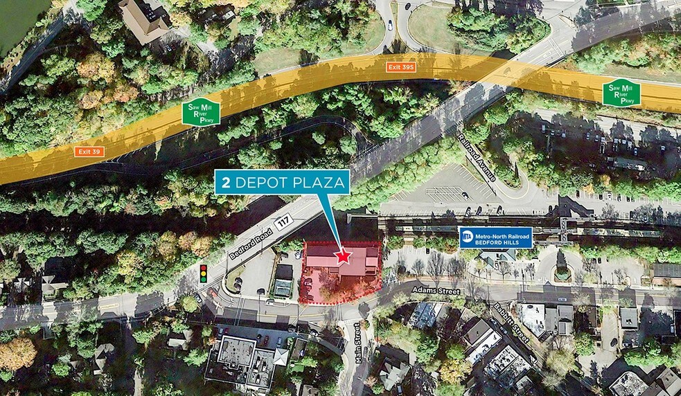 2 Depot Plz, Bedford Hills, NY à vendre - Aérien – Image 3 sur 14