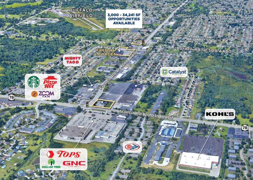 1231-1235 French Rd, Depew, NY à louer - Aérien – Image 2 sur 2