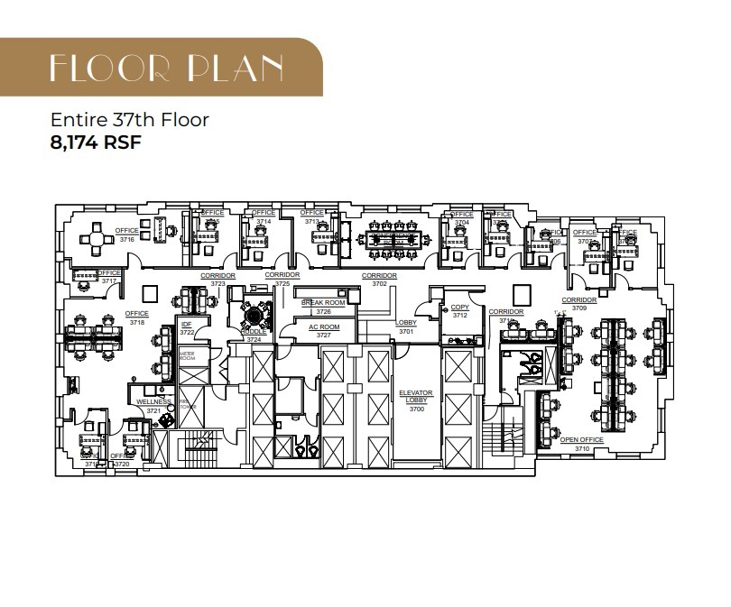 500 Fifth Ave, New York, NY à louer Plan d’étage– Image 1 sur 7